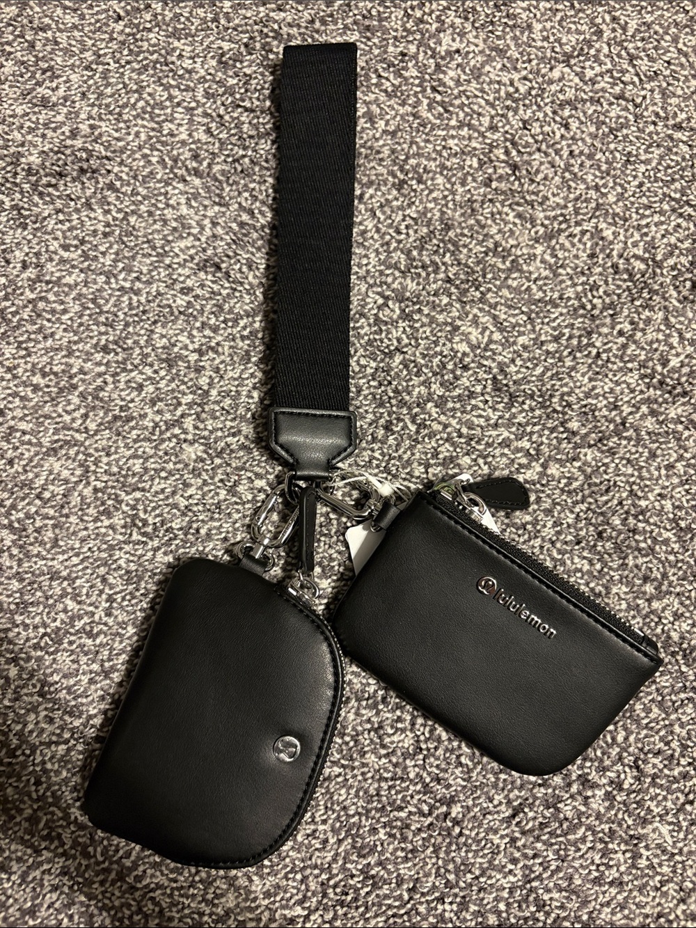 Lululemon Dual Pouch Wristlet *Cactus Leather